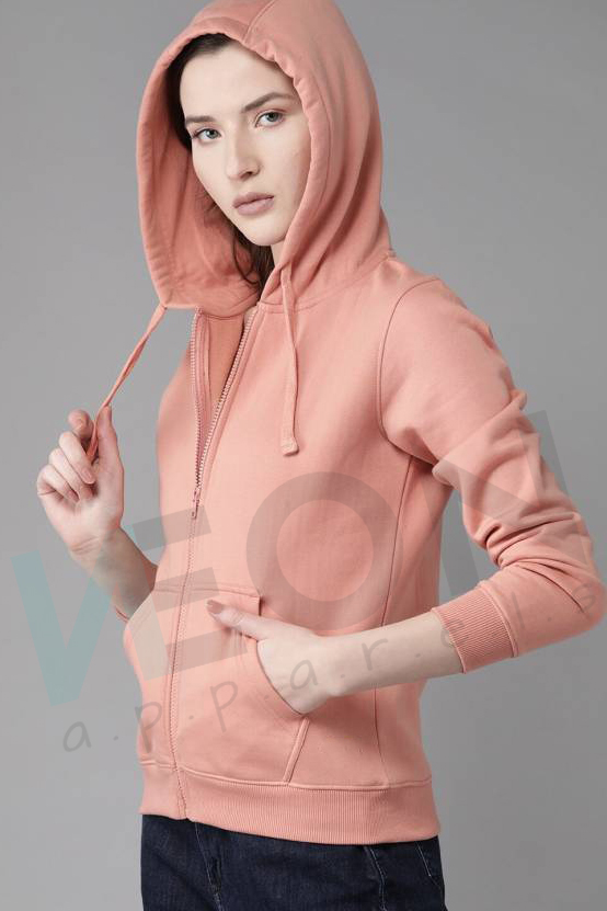 Zipper Hoodies Patch Pocket (F)